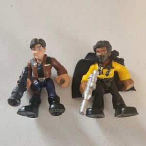 Star Wars Galactic Heroes Smugglers and Scoundrels Playskool Lando Han Solo